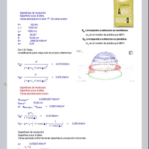 Verificación de cáscaras y plegados (versión 2) con ejercicios del libro A.M.HASS de láminas de hormigón